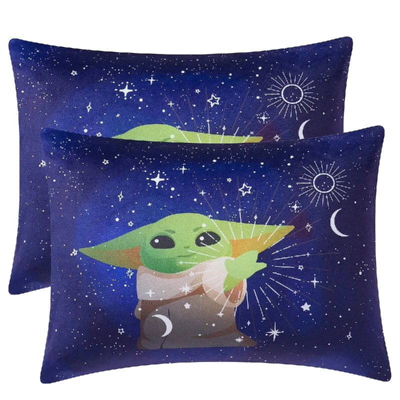 Baby Yoda Grogu Reversible 20" x 26" Bed Pillow 2 Pack