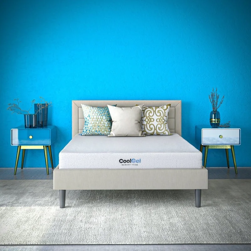 Classic Brands Cool Gel Memory Foam 8 Inch Mattress, CertiPUR US Certified, Mattress in a Box.