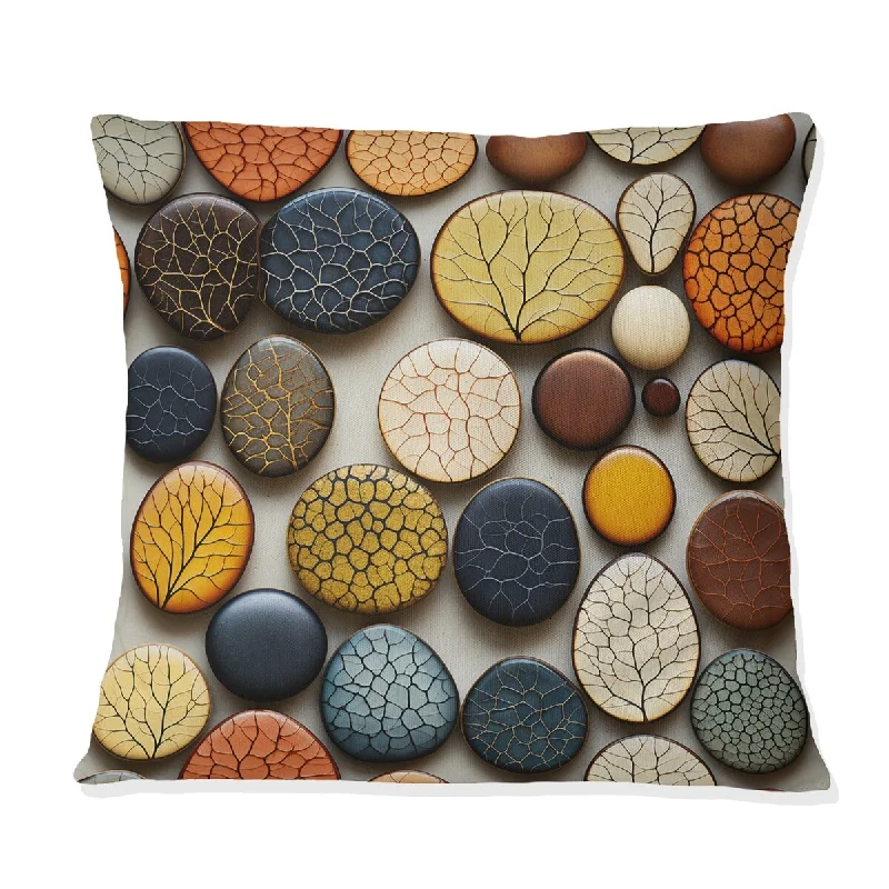 Designart "Boho Pottery Motifs I" Boho Printed Throw Pillow