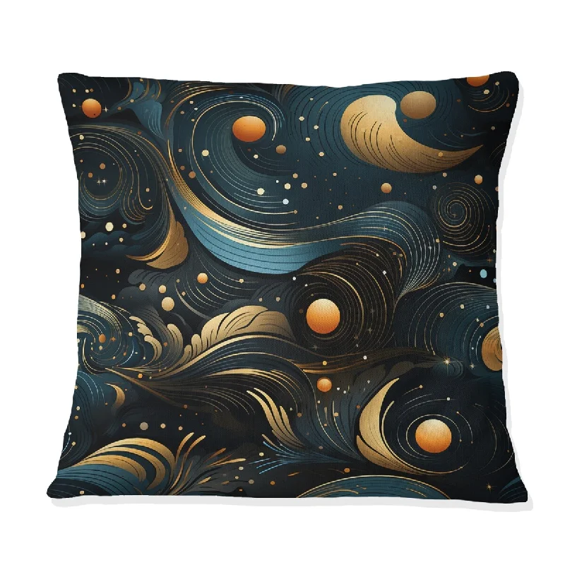 Designart "Celestial Geometry Geometric I" Geometric Printed Throw Pillow