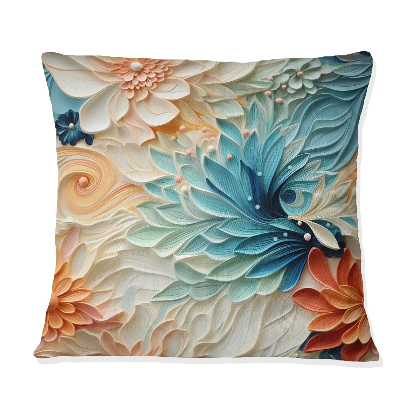 Designart "Desert Mirage Paisley Pattern IV" Paisley Printed Throw Pillow