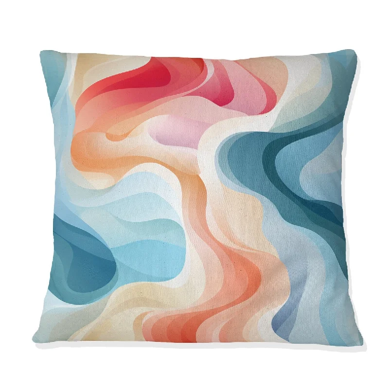 Designart "Ethereal Expression III" Abstract Printed Throw Pillow