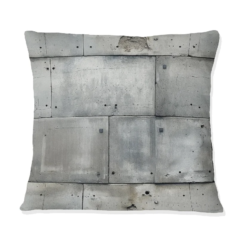 Designart "Industrial Minimalism" Geometric Printed Throw Pillow