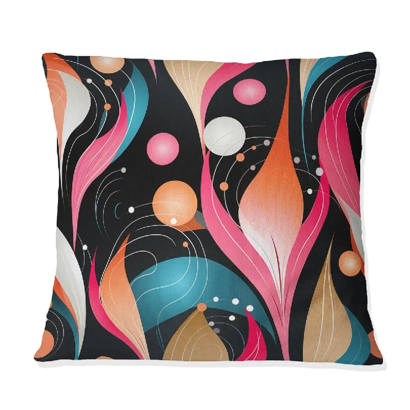 Designart "Midcentury Modern Revival I" Midcentury Printed Throw Pillow