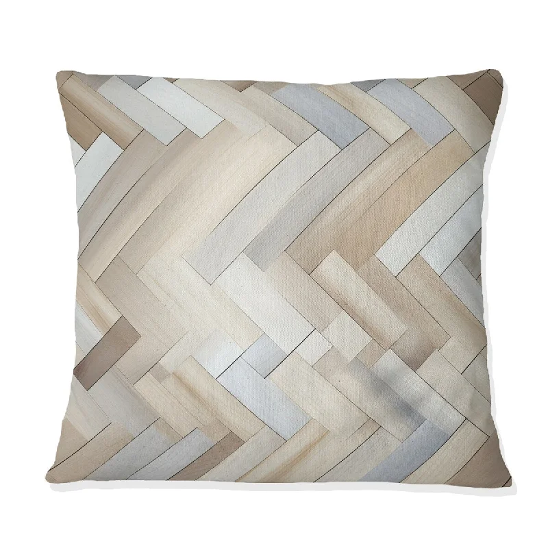 Designart "Nordic Elegance I" Geometric Printed Throw Pillow