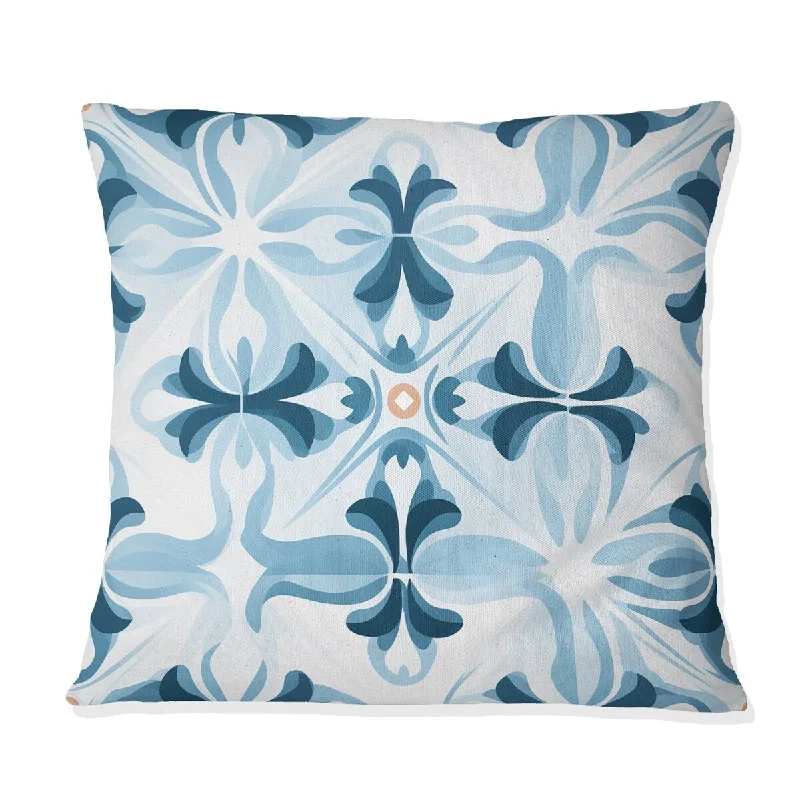 Designart "Nordic Geometric Serenity II" Geometric Printed Throw Pillow