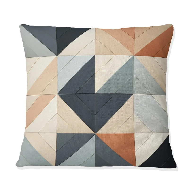 Designart "Scandinavian Harmony" Geometric Printed Throw Pillow