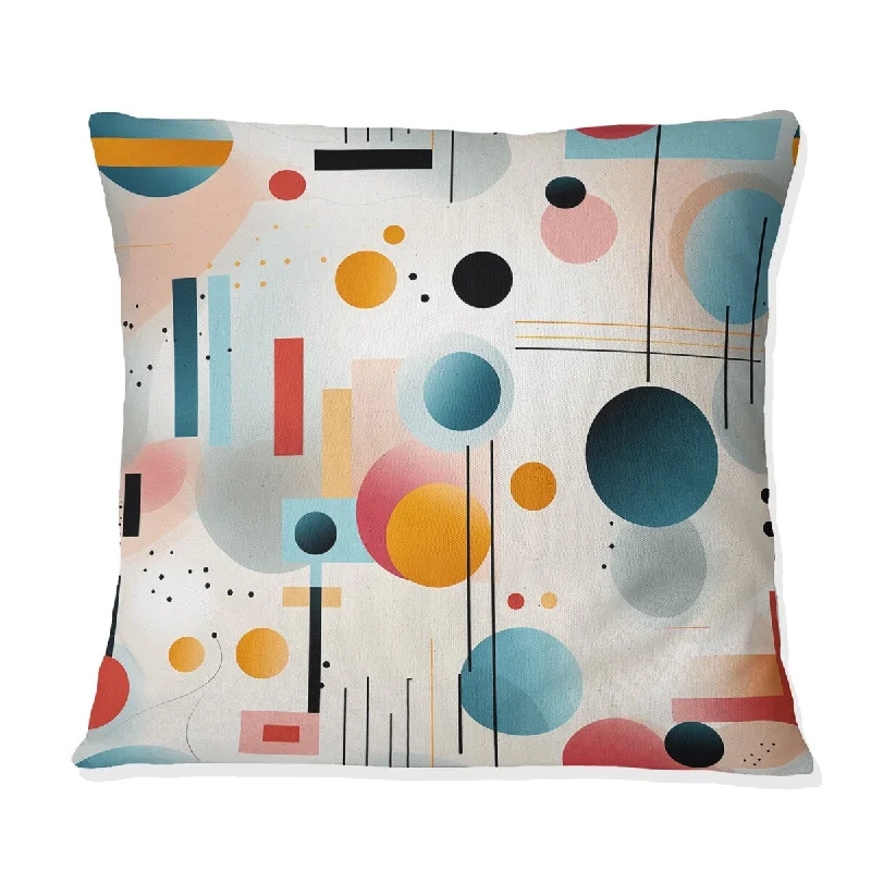 Designart "Urban Tranquility I" Geometric Printed Throw Pillow