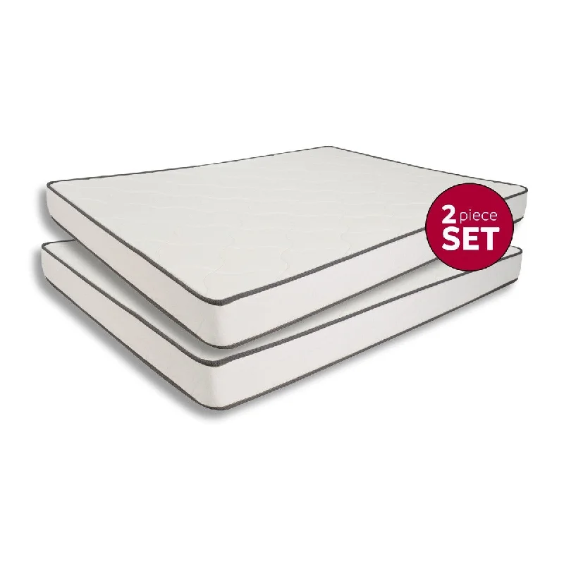 Dreamland 6 in. Pocket Coil Mattress in a Box (set of 2)