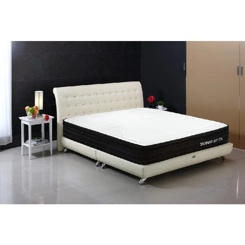 Euro Style Collection 12-inch King-size Gel Memory Foam and Pocket Spring Mattress