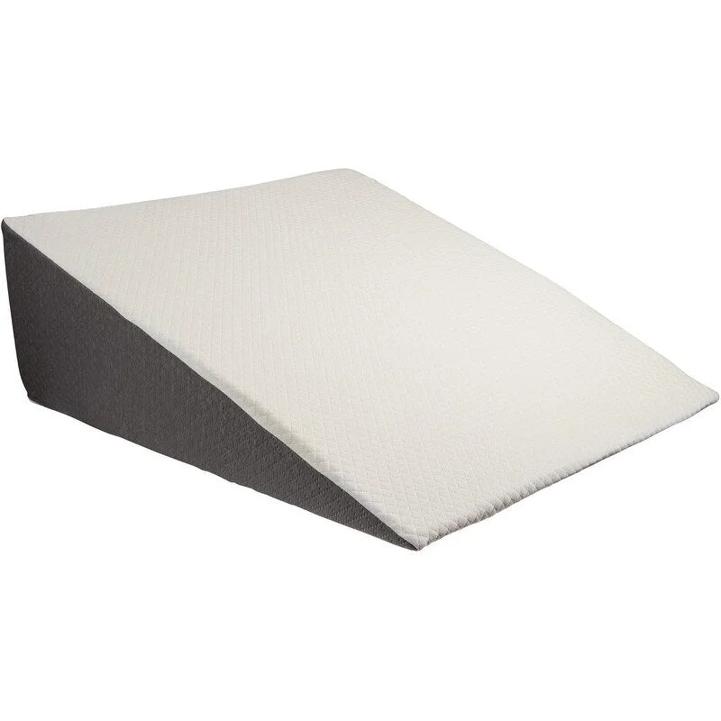 Extra Wide Bed Wedge Pillow with Memory Foam Top (Extra Large 12" Height)