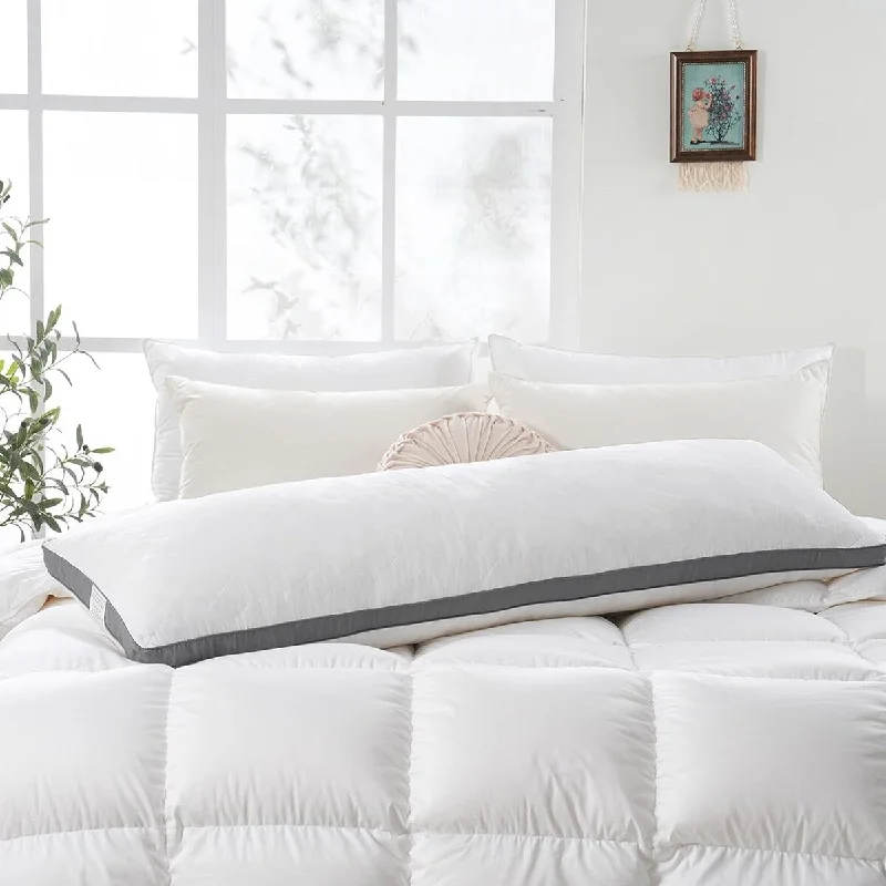 Full Body Pillow for Side Sleeper - Soft Long Bed Pillow for Adults - Memory Foam-white