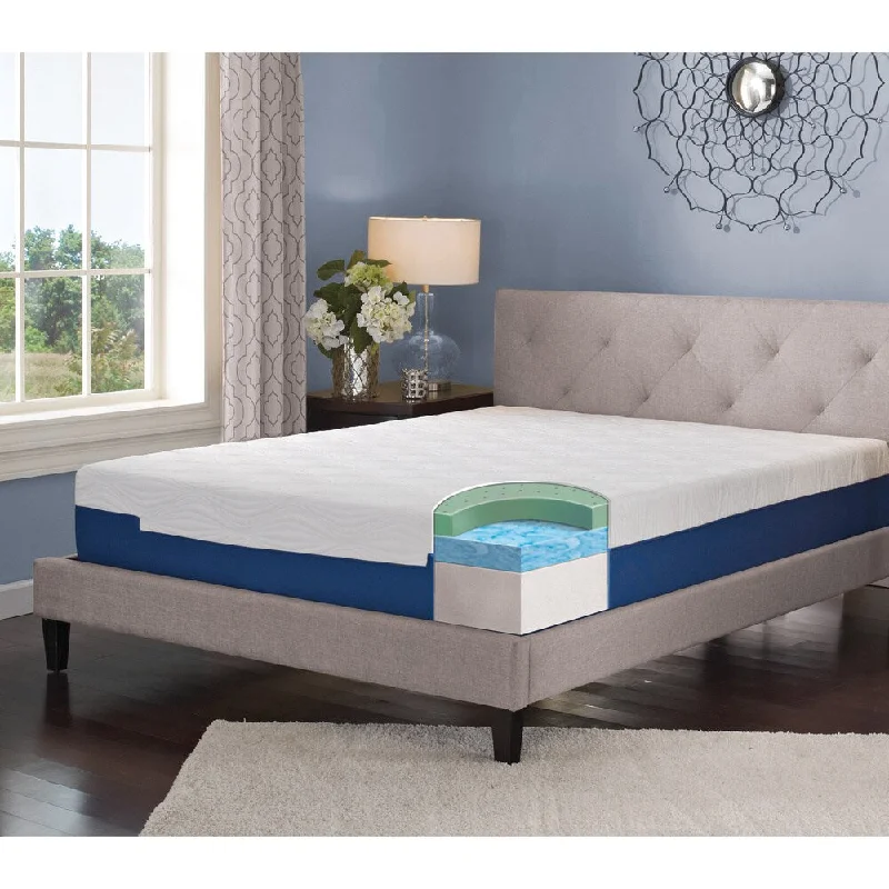 LANE 9-inch California King-size Gel Memory Foam Mattress