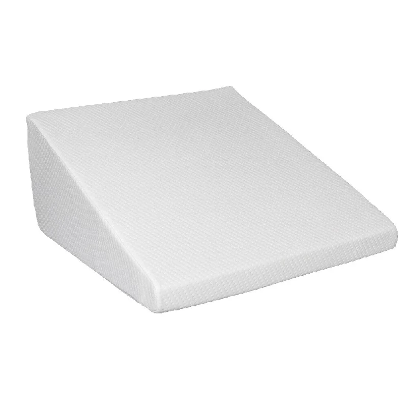 Massage Back Lumbar Memory Foam Wedge Support Pillow Bed linings - White