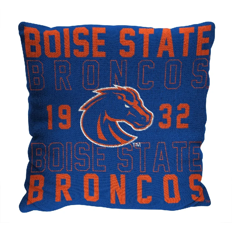 NCAA Boise State Broncos Stacked 20 Inch Pillow