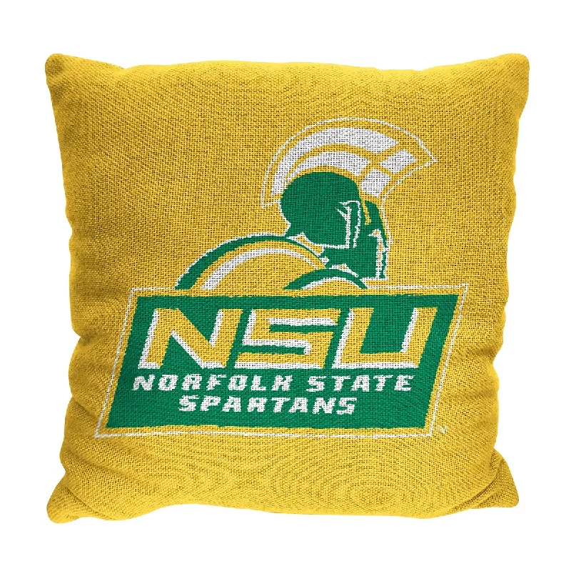 NCAA Norfolk State Spartans Homage 20 Inch Jaquard Pillow