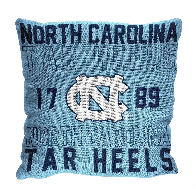 NCAA North Carolina Tar Heels Stacked 20 Inch Pillow