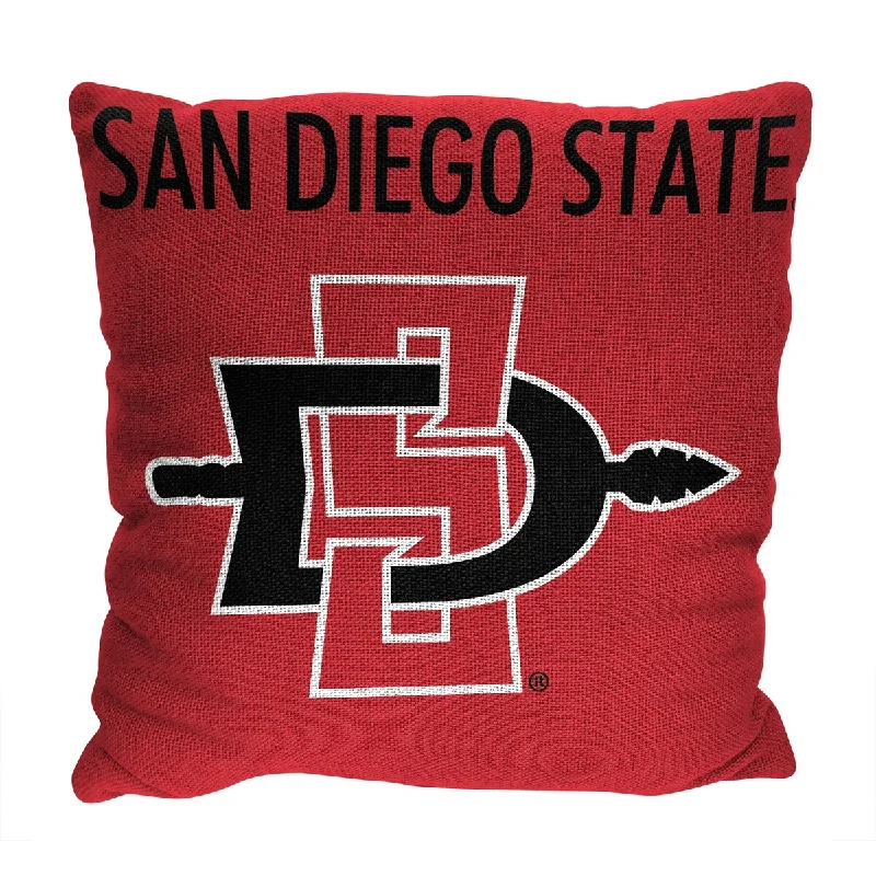 NCAA San Diego State Aztecs Stacked 20 Inch Pillow