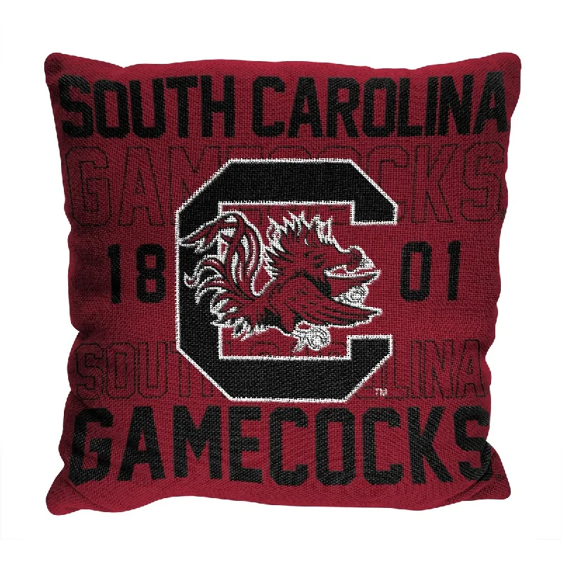 NCAA South Carolina Gamecocks Stacked 20 Inch Pillow