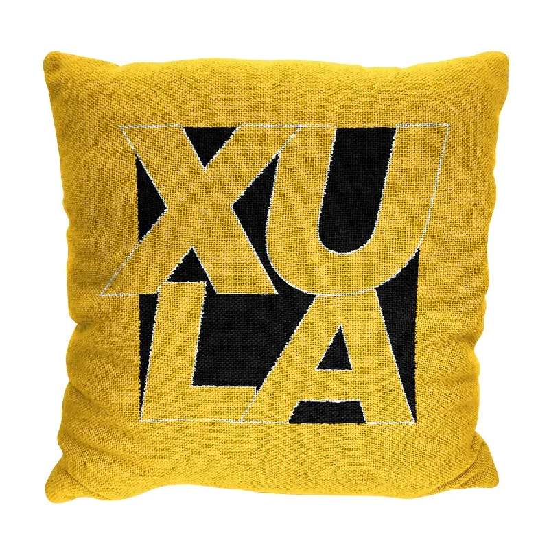 NCAA Xavier University Of Louisiana Gold Rush Homage 20 Inch Jaquard Pillow