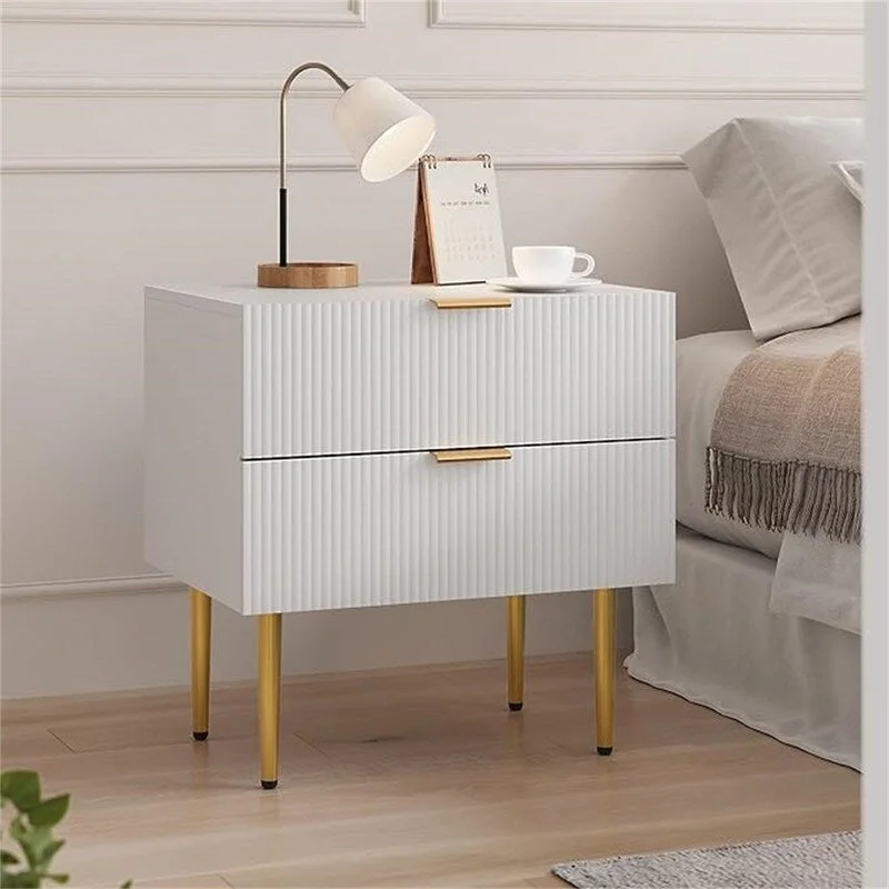 Nightstand Bedside Table with 2 Drawer