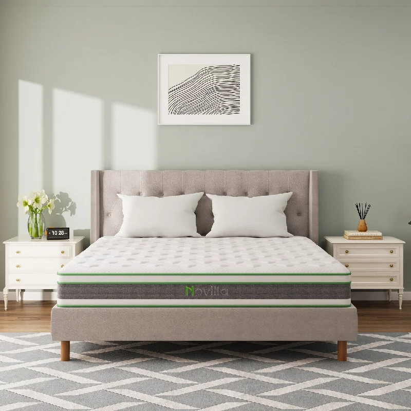 Novilla 10-inch Gel Memory Foam Innerspring Hybrid Mattress