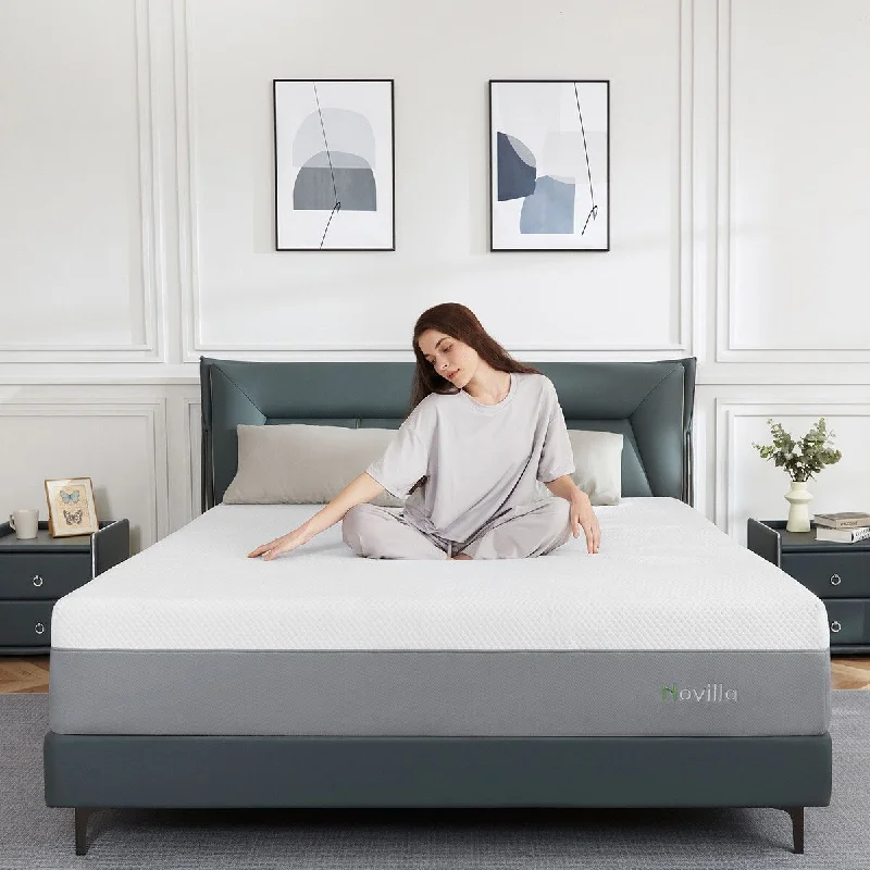 Novilla 12-inch Medium Cool Gel Memory Foam Mattress in a box