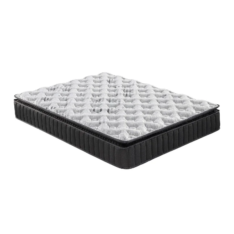 Pal 12 Inch King Hybrid Gel Mattress, Pocket Coil, Soft Knitted Cover