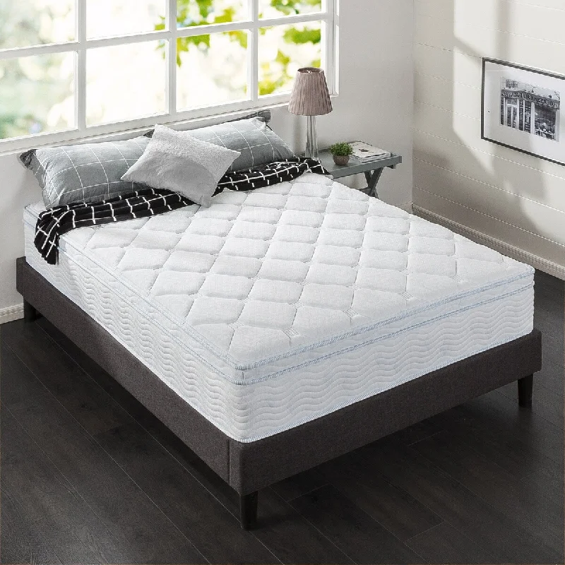 Priage by Zinus 12 Inch Hybrid Spring and Gel Memory Foam Mattress Queen