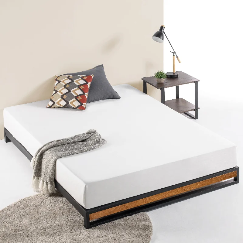 Priage by ZINUS GOOD DESIGN™ Winner 6 Inch Chestnut Brown Bamboo and Metal Platforma Bed