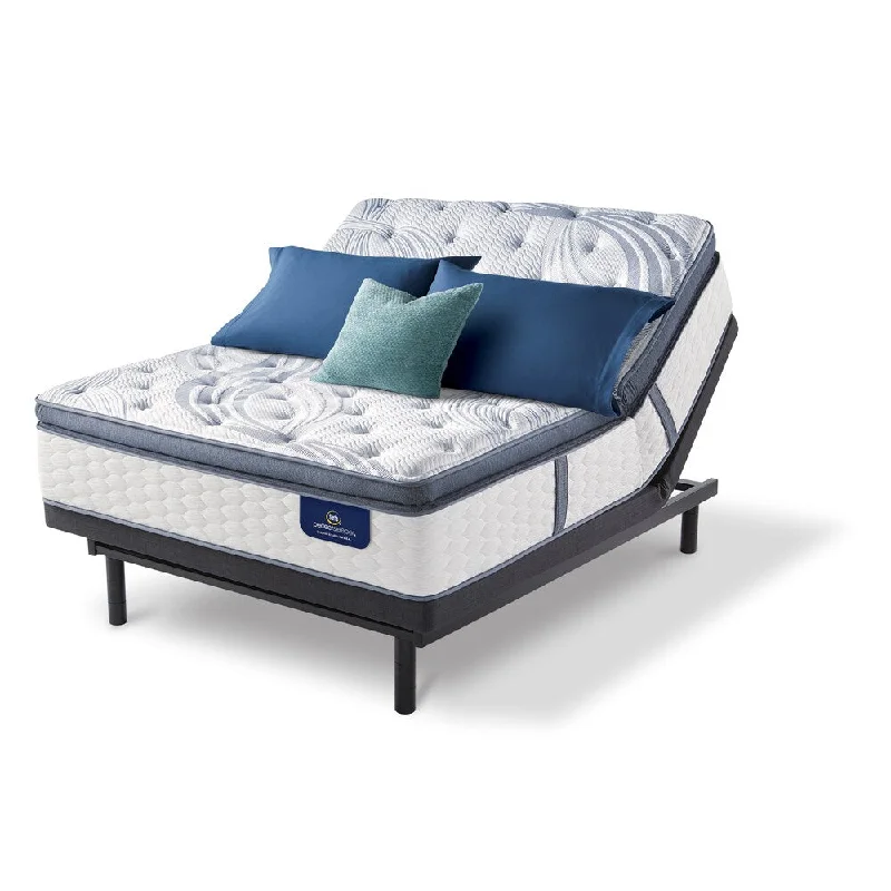 Serta 13-inch Brightmore Super Pillow Top Firm Full-size Mattress Set with Adjustable Base