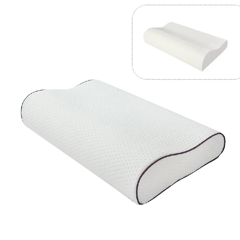 Shatex Memory Foam Bed Pillow, Ergonomic Cervical Contour Neck Support Orthopedic Standard Pillow