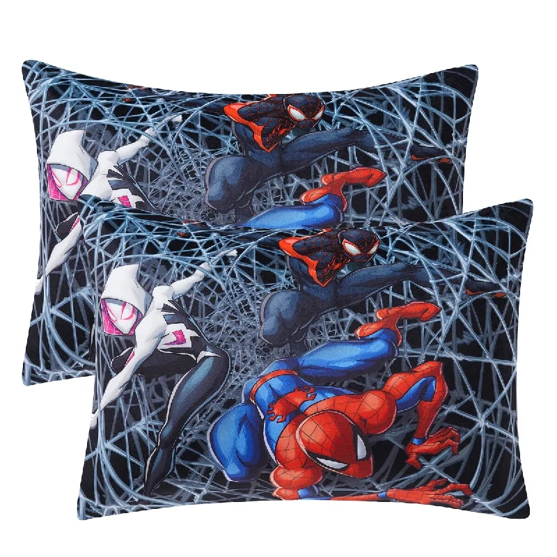 Spiderman Spidey Friends Reversible 20" x 26" Bed Pillow 2 Pack