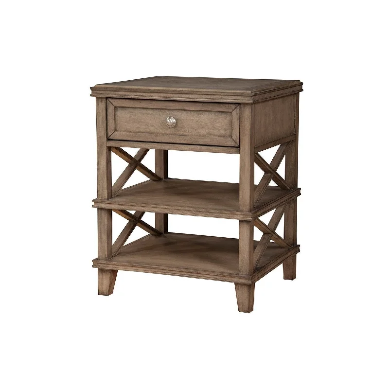 1612APB Ash Brown Nightstand with Ample Space