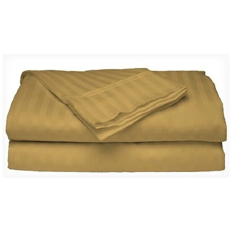 2 PACK Deluxe Hotel 400 Thread Count 100% Cotton Sateen Queen Gold