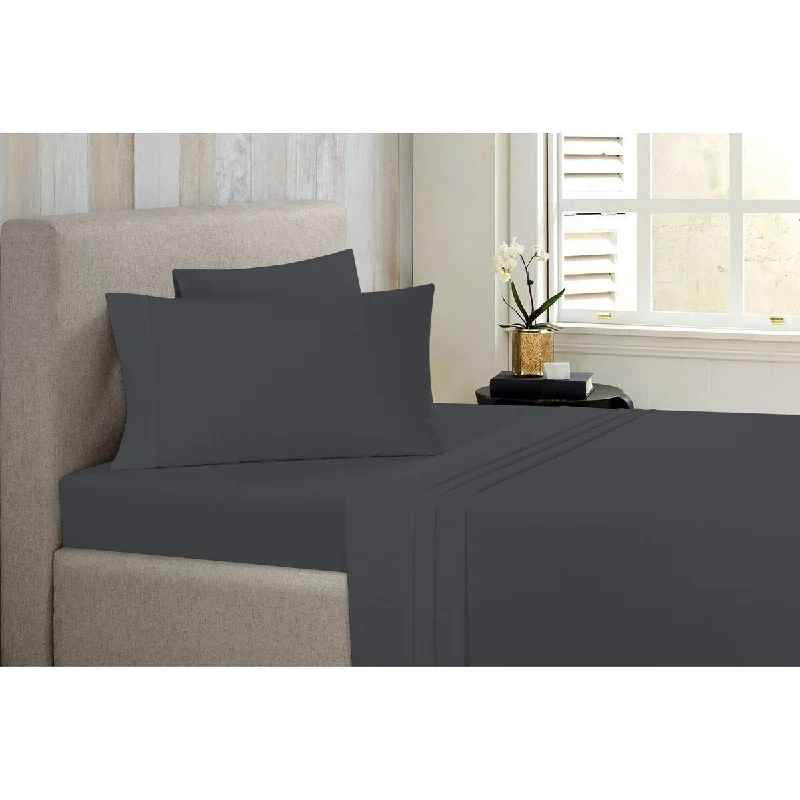 Bibb Home Antimicrobial 4 Piece Solid Sheet Set