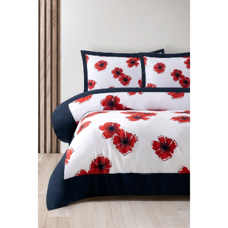 Brooks Brothers Poppy Hawaiian Cotton Percale Duvet Cover