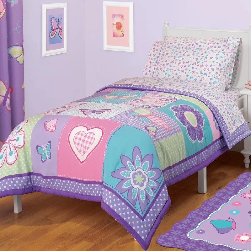 Butterfly Patches Oversized Twin Comforter