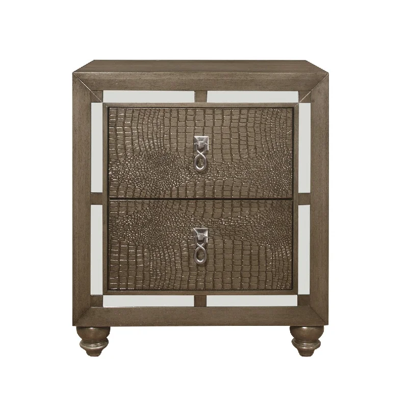 Global Furniture USA Ivy Champagne Nightstand