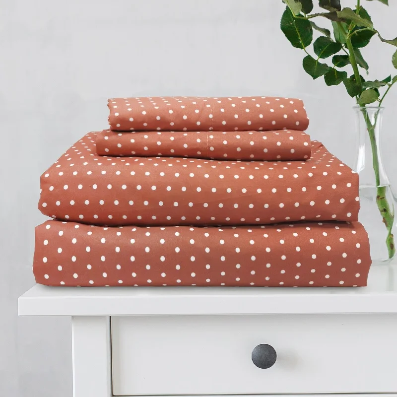 Great Hotels Collection Swiss Dot Queen-size 4-pc Microfiber Sheet Set