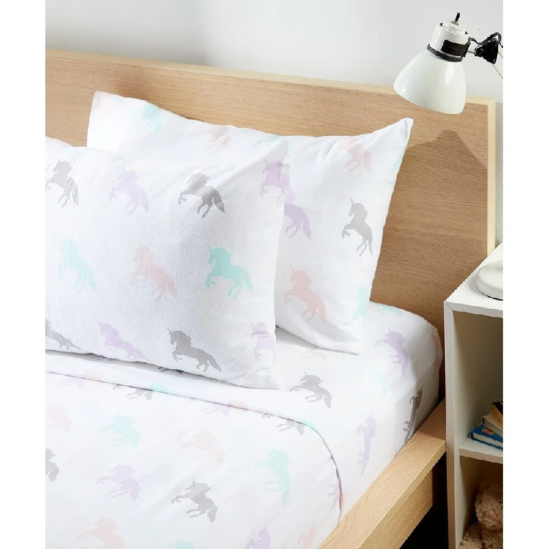 Habitat Kids Collection Flannel Unicorn Sheet Set