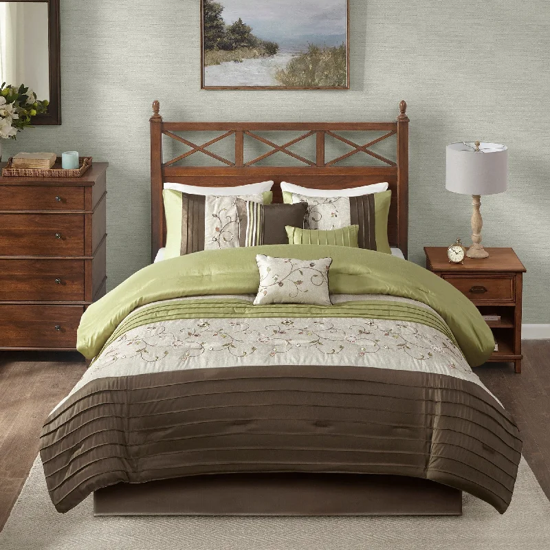 Madison Park Estella Green 7-piece Comforter Set