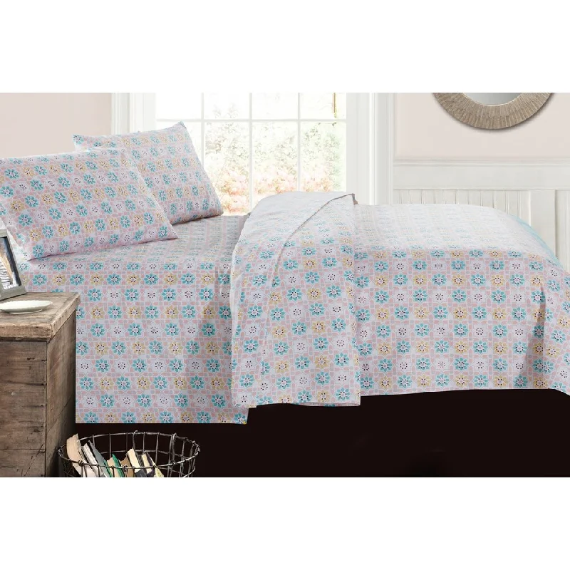 Mari+Mac- Pastel Argyle Sheet Set