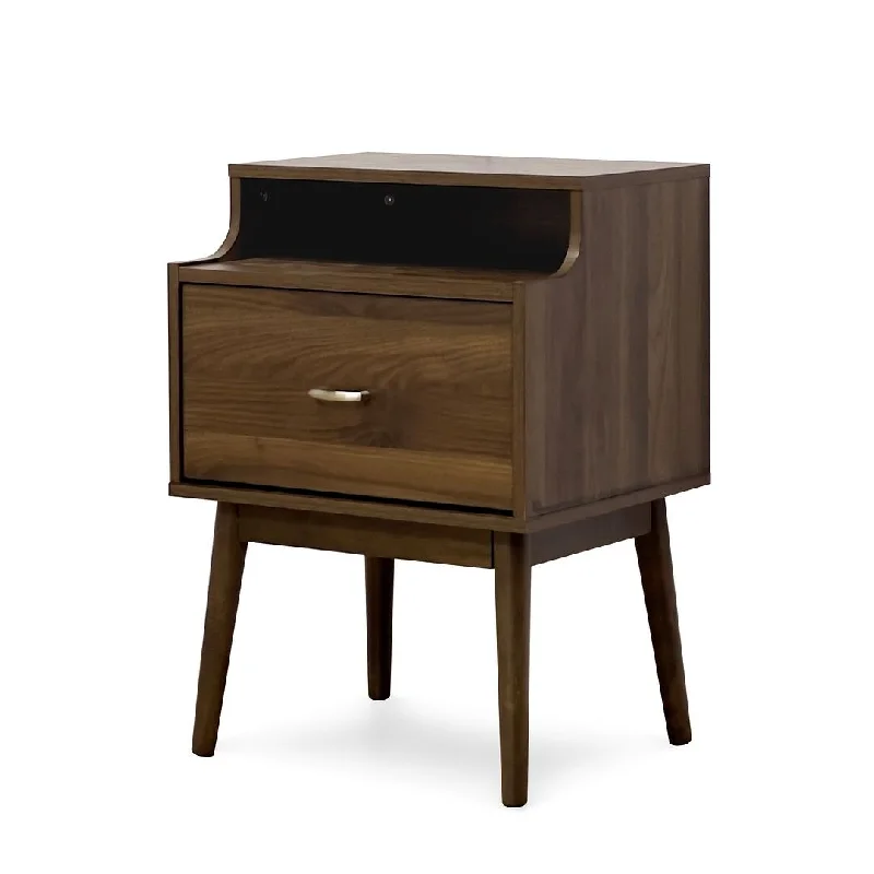 Mid-Century Modern Design 1-Drawer Nightstand by Christopher Knight Home