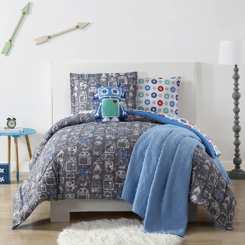 My World Roboto Printed 3-piece Comforter Set