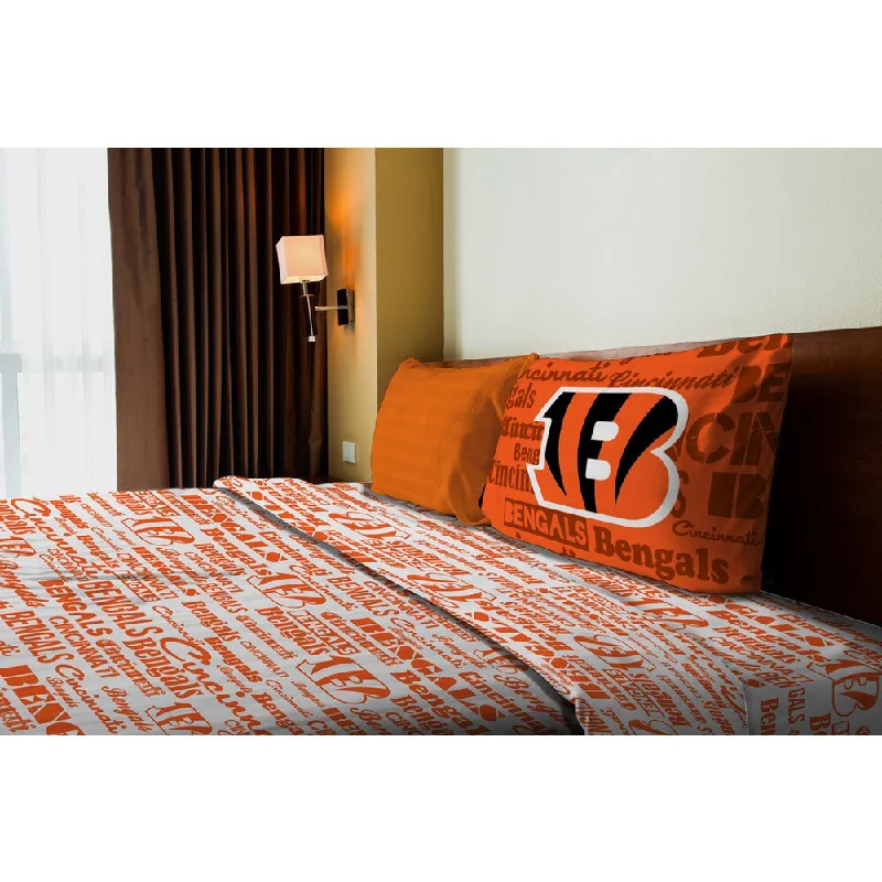 NFL 820 Bengals Anthem Twin Sheet Set