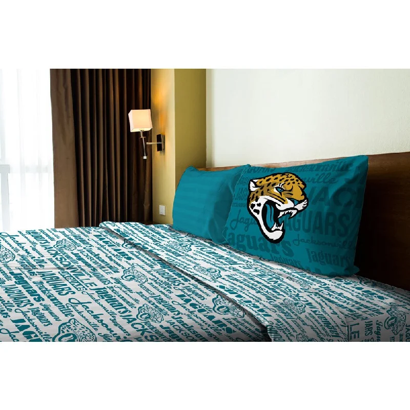 NFL 820 Jaguars Anthem Twin Sheet Set