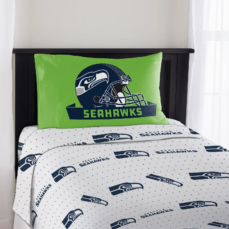 NFL 820 Seahawks Twin Sheet Set Monument