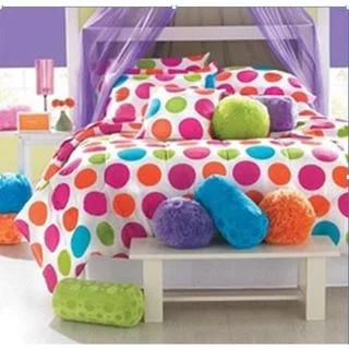 Polyester Polka Dots Print Comforter - Multi