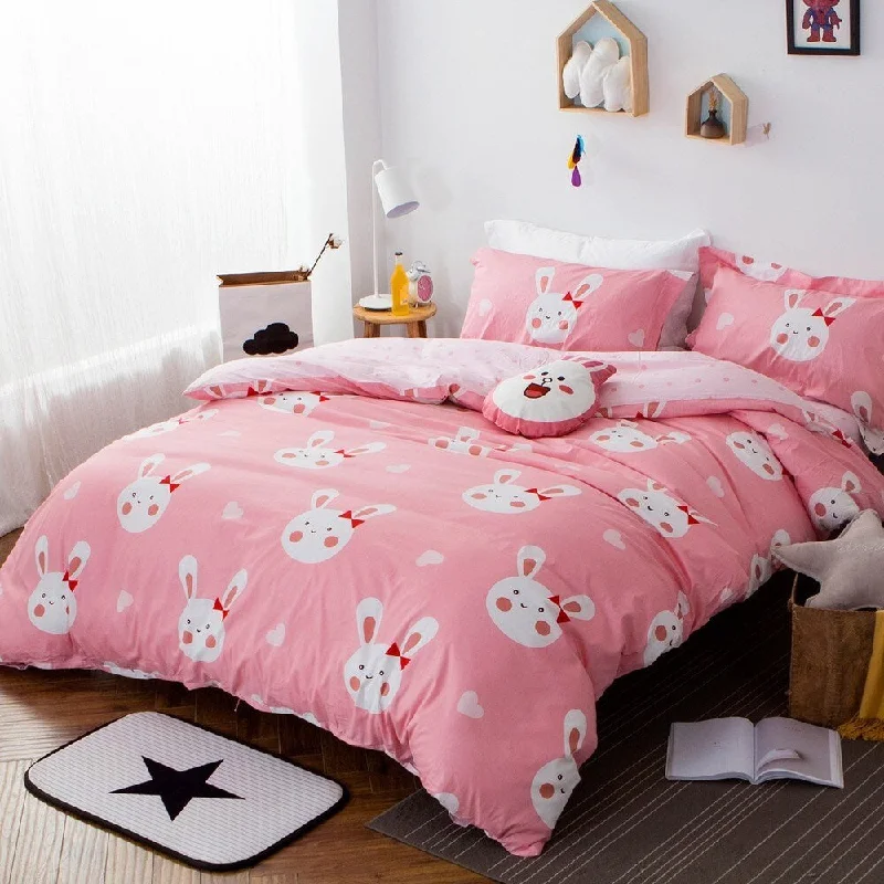 Sleepy Bunny 100% Cotton 3-piece Duvet Cover Set